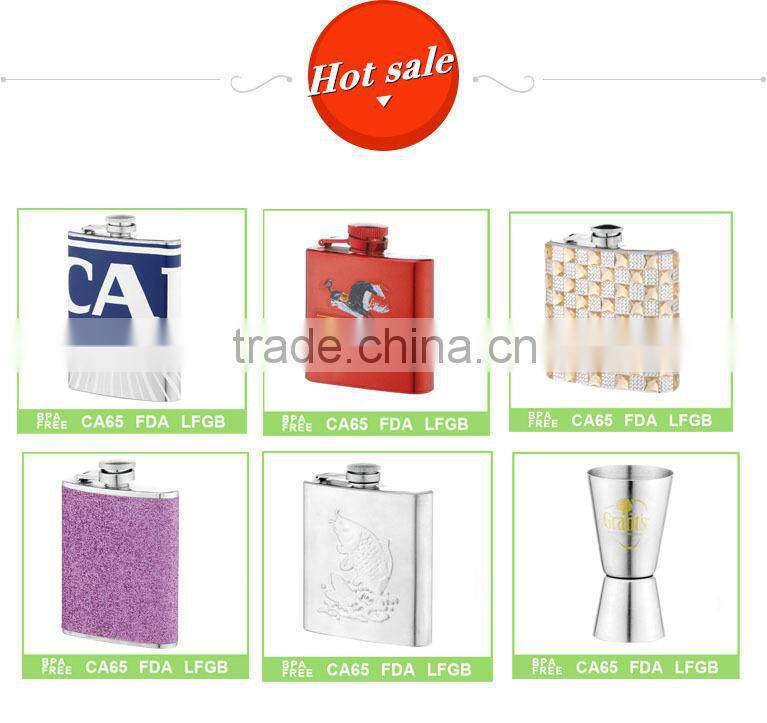 Hot selling in US market and Euro market novelty hip flasks