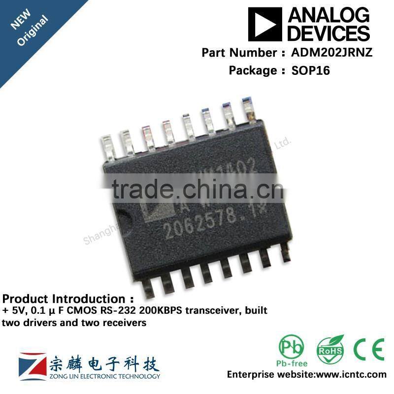 Genuine original ADM202JRNZ SOP16 SOP16 ADM202 transceiver