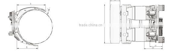 3.4-3.5 Ton Forklift Paper Roll Clamp Forklift Arm