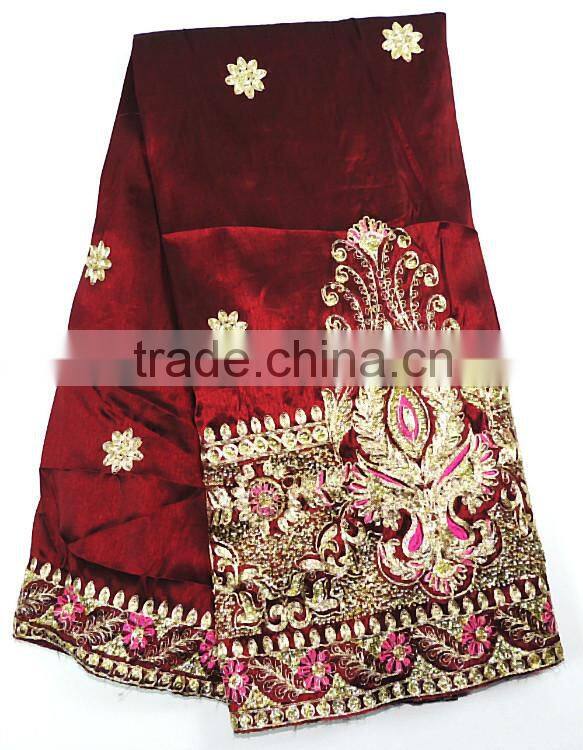 African handcut net george lace fabrics 5 yards in stock