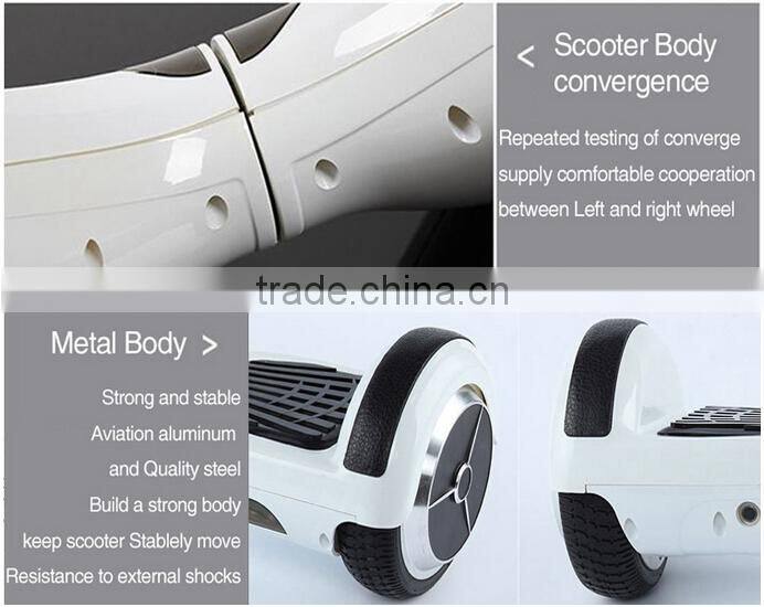 two wheels 6.5 inch electric balance scooter with led