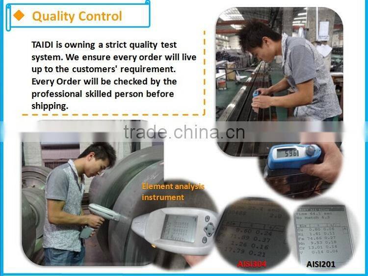 TAIDI ASTM A554 stainless steel pipe / tube 201 304