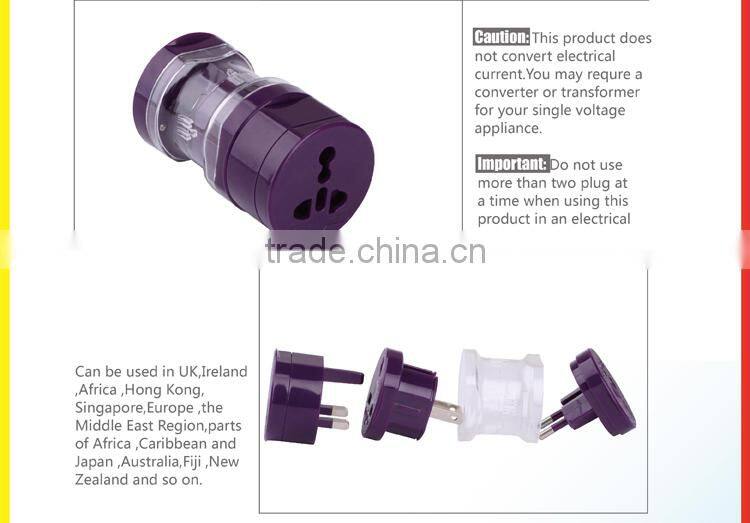 Colorful Smart Good Quality Universal Travel USB Adaptor