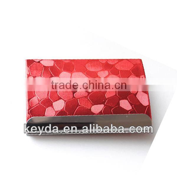 silvery with tree pattern credit card holder metal card holder name card holder