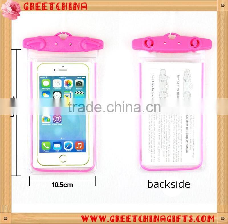 Luminous Waterproof Pouch Dry Bag Case for All Cell phone Mobile Phone