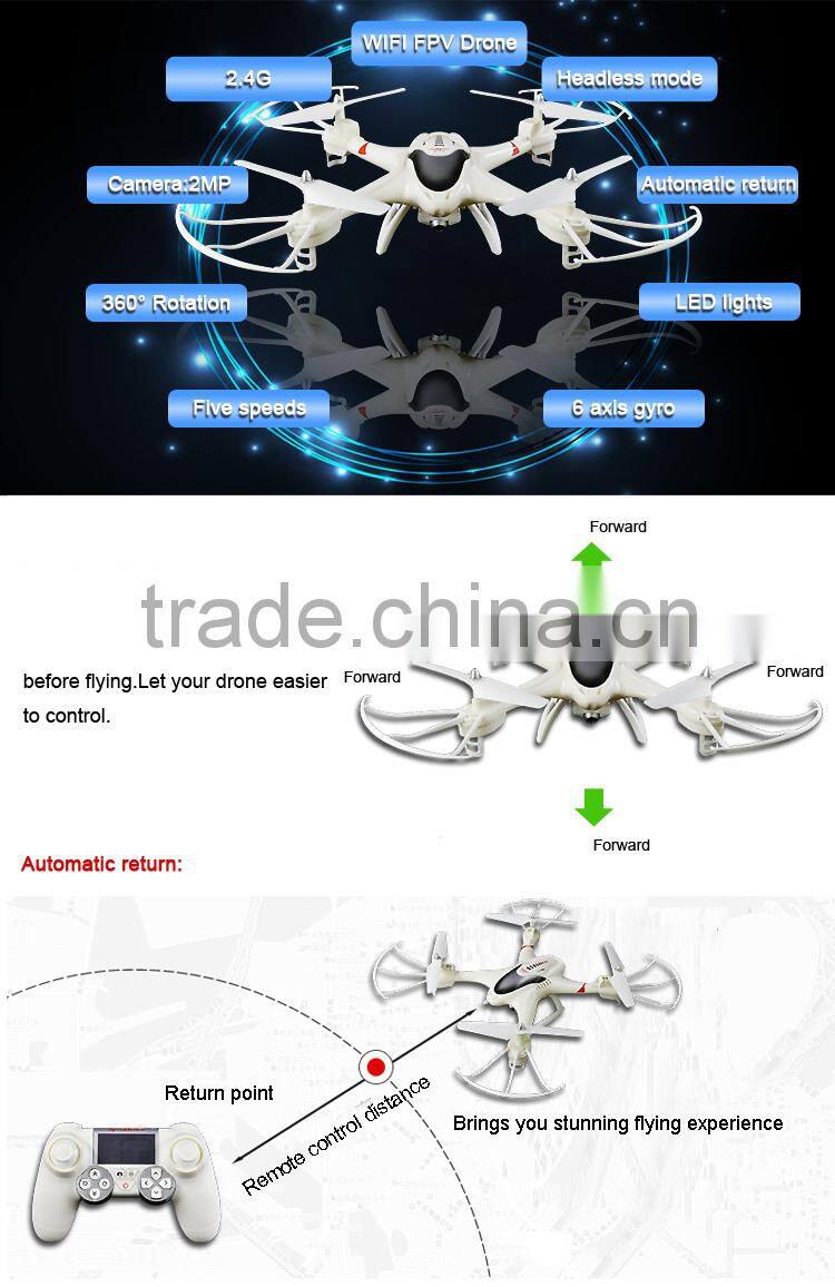 Wifi 6-axis gyro rc quadcopter fpv racing with camera