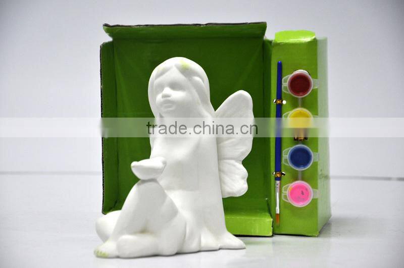 DIY PAINTING A CERAMIC GARDEN FAIRY