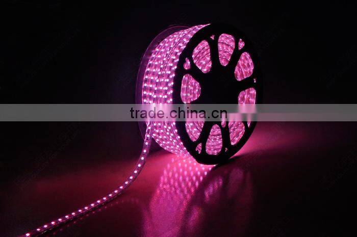 220V SMD5050 Outdoor Use Pink LED Strip Light
