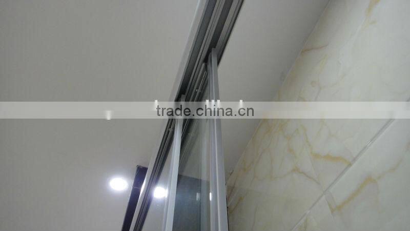 bathroom sliding glass screen shower door D816