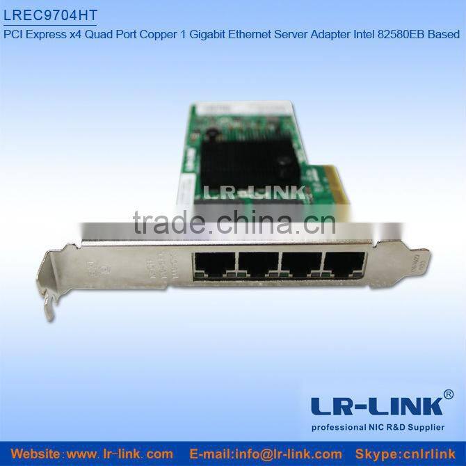 LREC9704HT Intel 82580 PCI Express Server RJ45 adapter 4 port Network Card