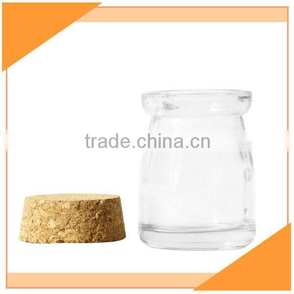 100ml Clear Cork Small Glass Bottle