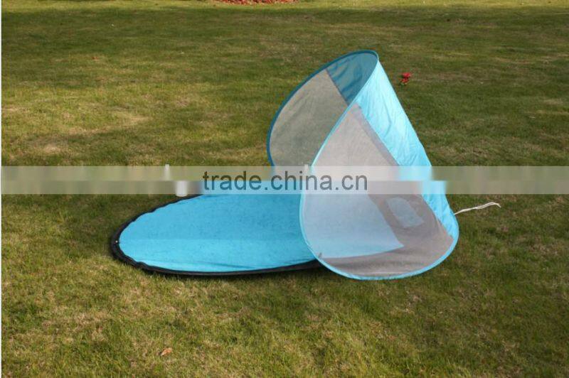 Beach Shelter Foldable bech Mat with Sunshade Packed in Polyester bag