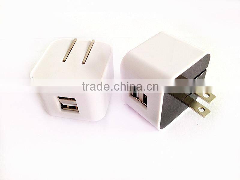 Factory wholesale US folding plug 5V 2A micro usb wall charger portable home wall charger for Samsung Table PC