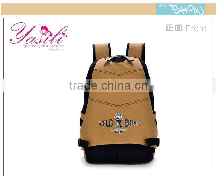 2014 multiple color waxed canvas backpack, icarly school backpack in Guangzhou