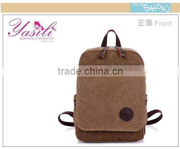 heavy duty waterproof backpack customized fashionable canvas bag