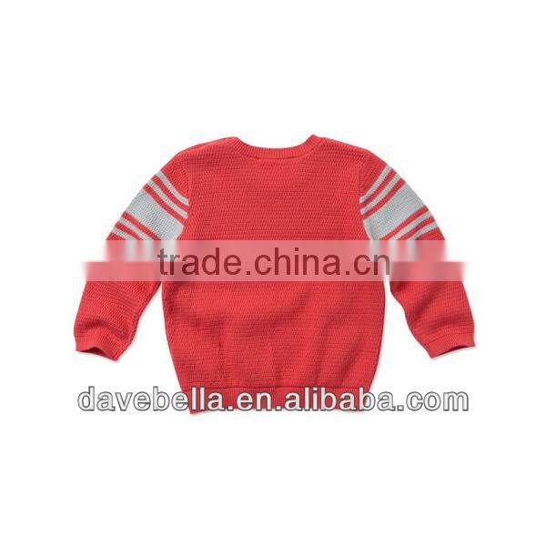 DB967 dave bella 2014spring cotton toddlers sweater infant clothes outwear baby pullover wholesale baby tops kids sweater