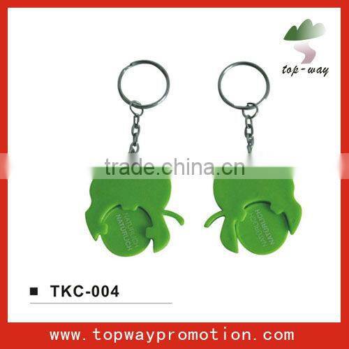 Supply all knids of plastic coin keychain