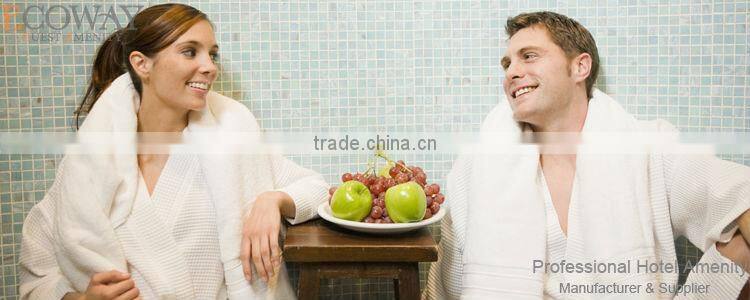 OEM manufacture luxury hotel 100% cotton velour bathrobes