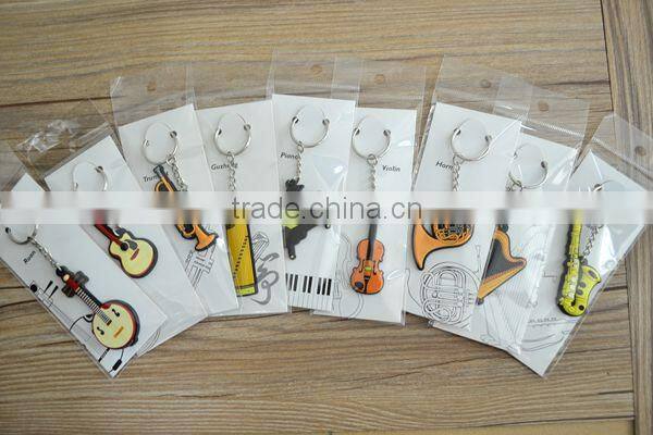 keychain with music sign / metal keychain helmet