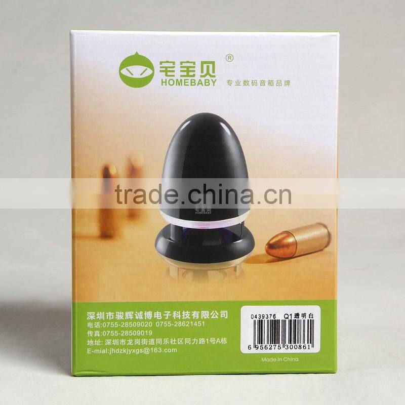 corrugated board printed white and black bulllet logo with bar codepackage case for multimedia digital audio