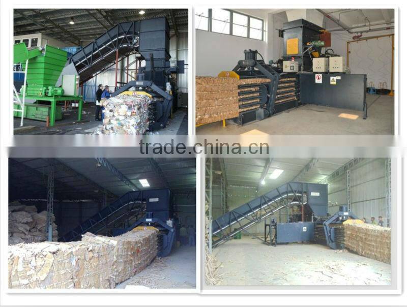 full automatic hydraulic waste paper and scarps plastic baler press machine