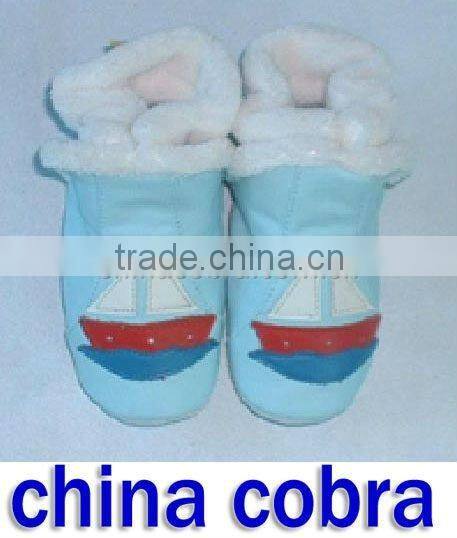 soft sole leather baby boots for winter