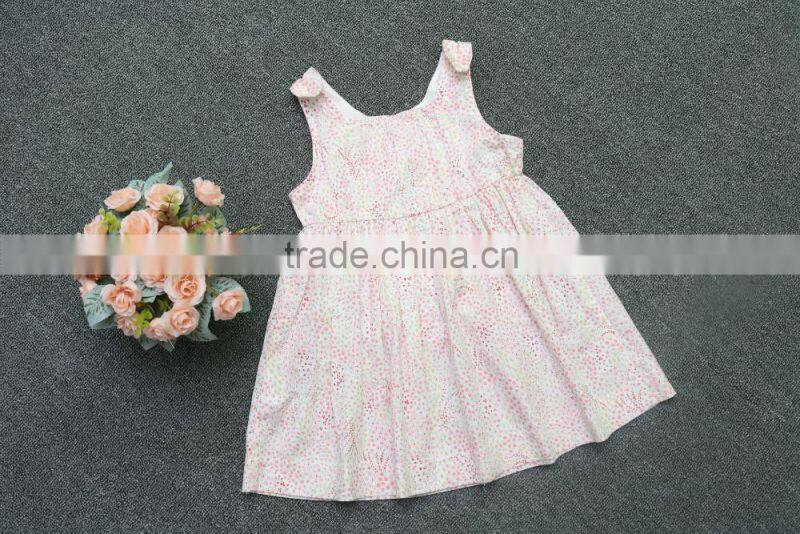 Hot sale kids dress with factory independent design vest girls dresses