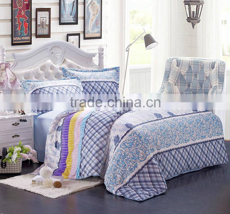 Fancy flower printed Duvet Cover With Pillow Case 3D Bedding Set Quilt Cover Single Double King
