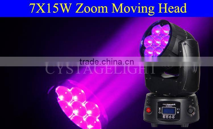 CYSTAGELIGHT 7x15 led moving head/moving head led used