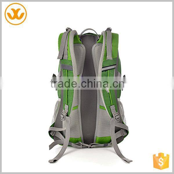 Wholesale custom adjuster strap sport green backpack laptop bags