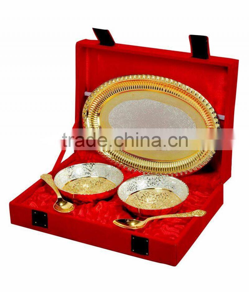 silver puja thali wedding gifts
