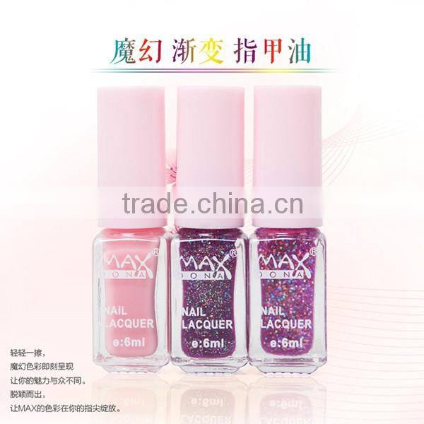 New maxdona cocktail magic 3pcs/set gradient nail polish set