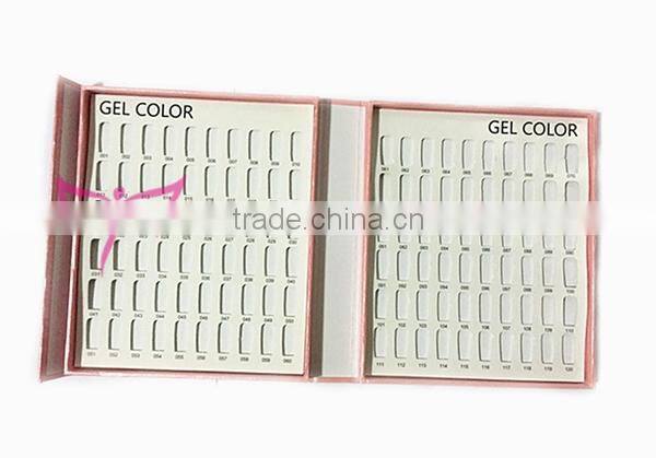 120 216 colors nail gel color card,gel polish color display book