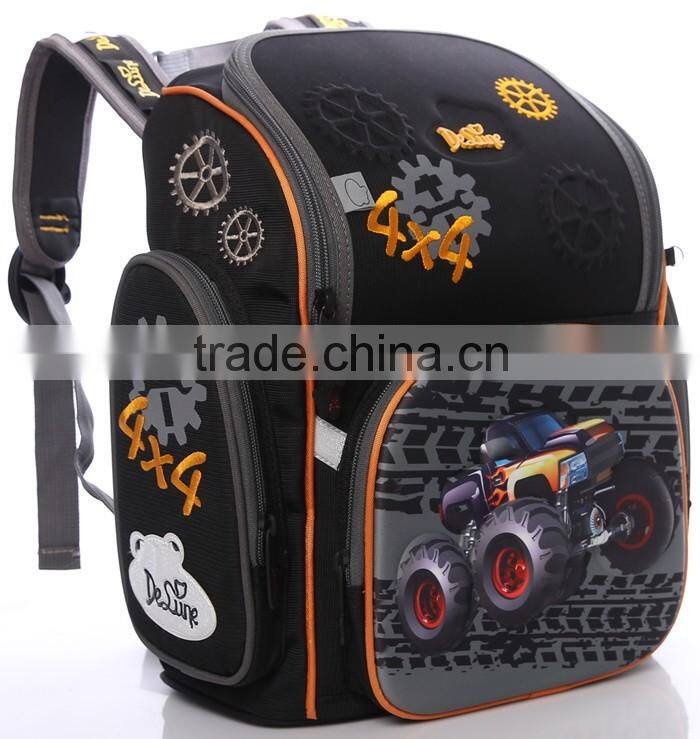 Boy new primary school bag cheap cars print school backpack
