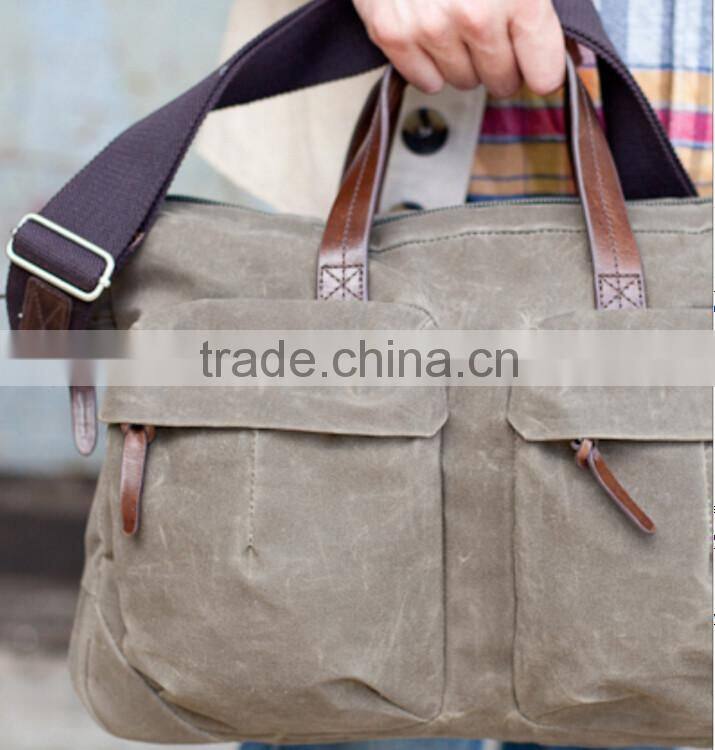 Waterproof Waxed Canvas Bag Waxed Canvas Briefcase