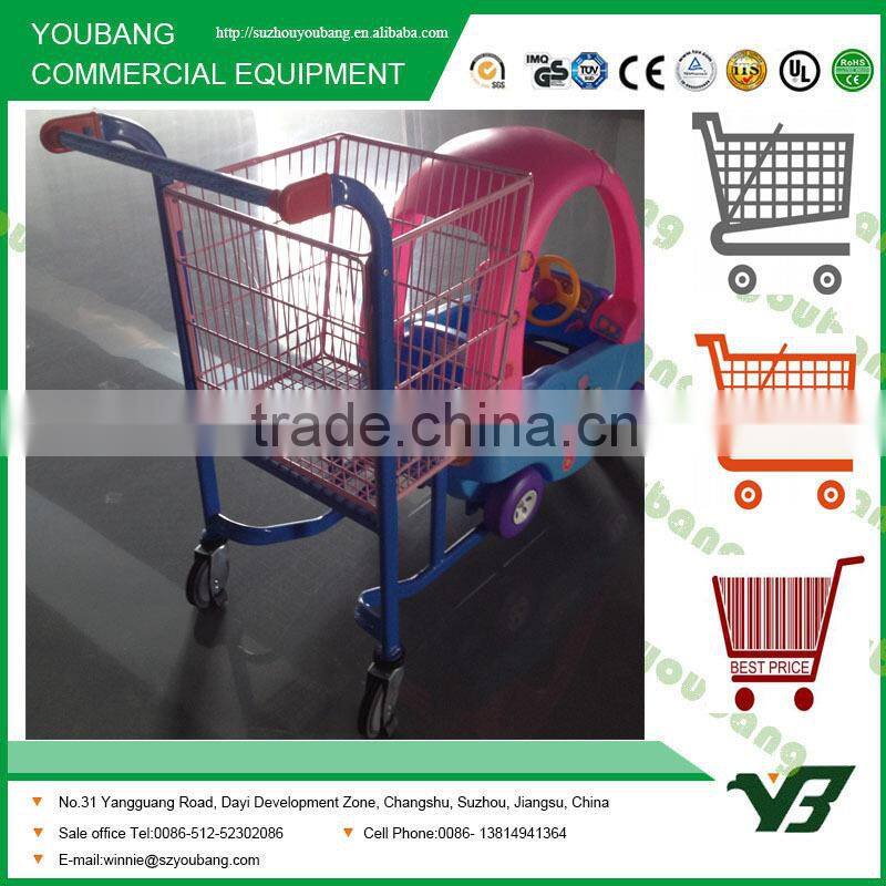Safe Supermarket Children Shopping Trolley with Safety Belt