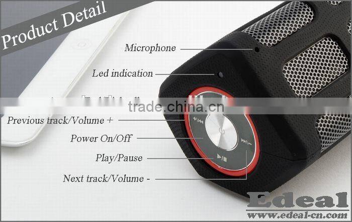 7000mAh waterproof bluetooth speaker with power bank function