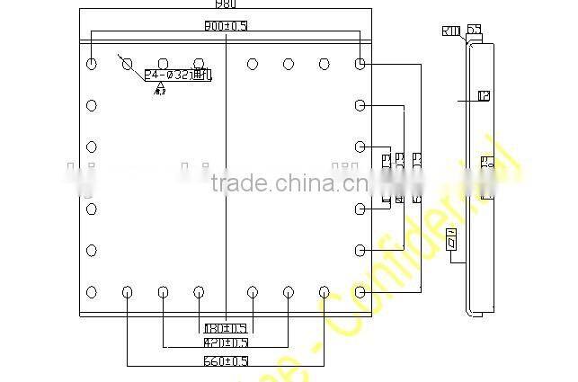 32T BPW type Trailer suspension system