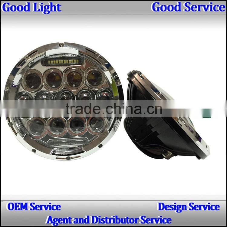 NEW PRODUCE!ovovs 7inch 75w led driving light, J-eep Wrangler Led Headlight with DRL