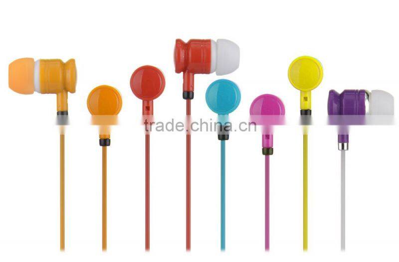 Colorful In-ear Earbud with Square Plastic Box