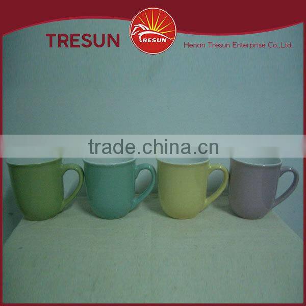 5oz classical two tone color glazed no logo stoneware bulk coffee mug