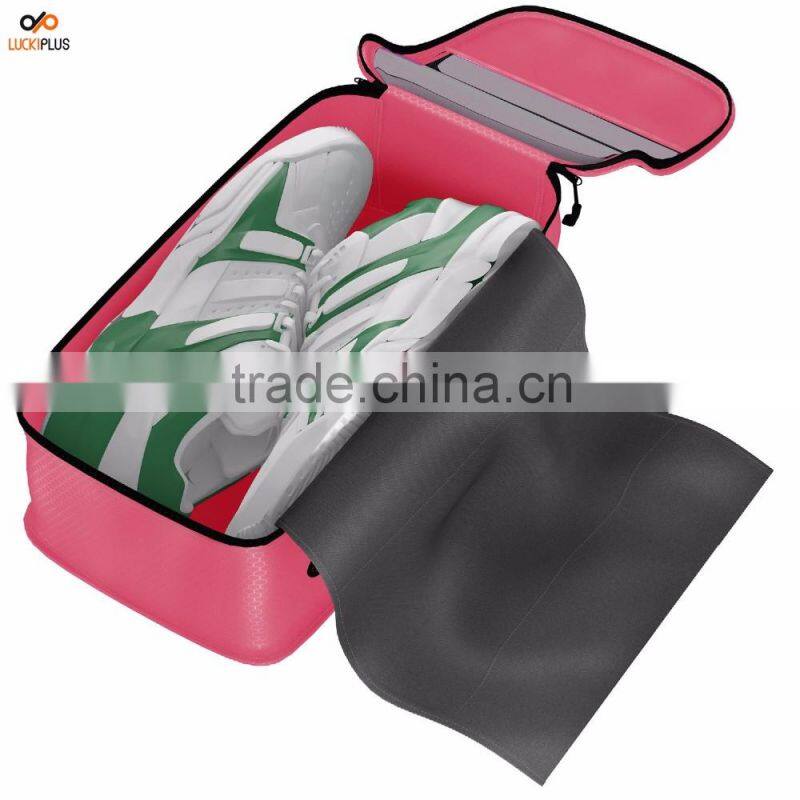 Luckiplus Shoe Bag - Convenient Packing System For Your Shoes When Traveling Pink