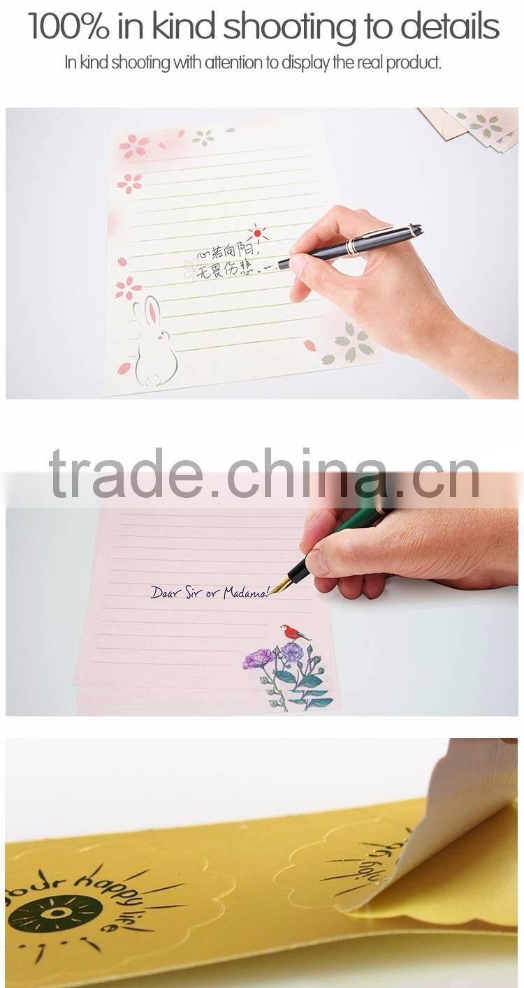 Korean aesthetic envelope paper series Custom festival greeting happy birthday handmade greeting card