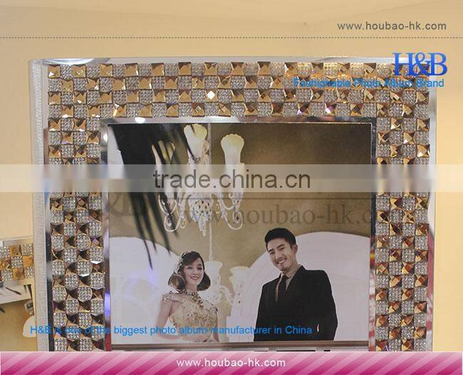 Unique Design A4 Golden Crystal Album With Photo Album PVC Sheets