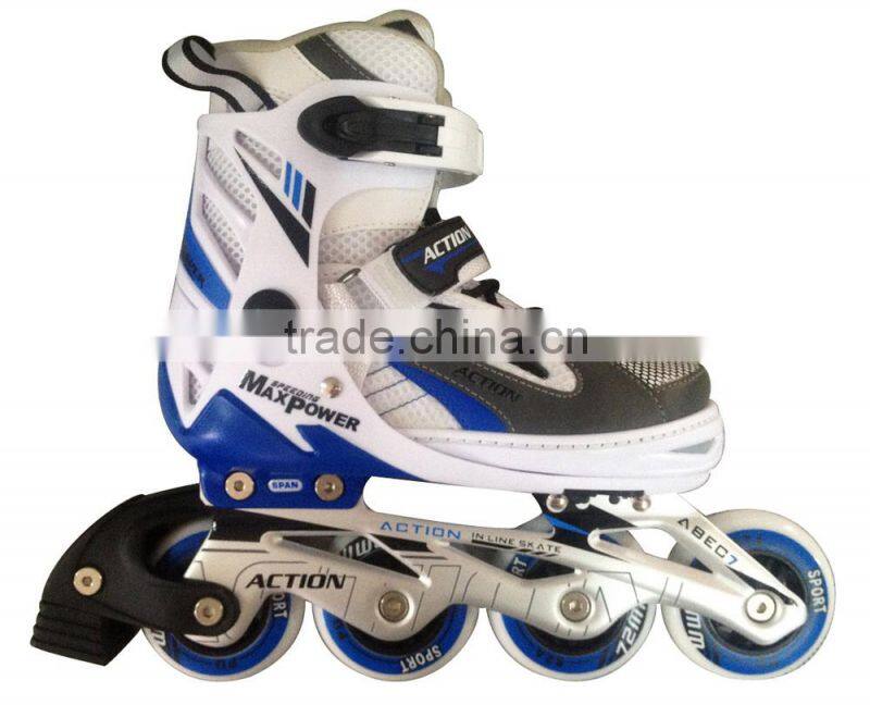 Senhai/Action Adjustable New Design Inline Skate Big Wheel Inline Skates Roller Shoes Flashing Roller Sports Shoes Junior Fitnes