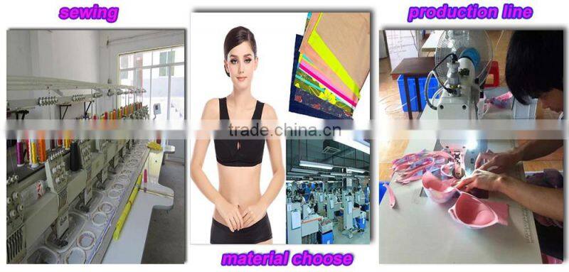 customized zipper women push up sexy sport fitness bra