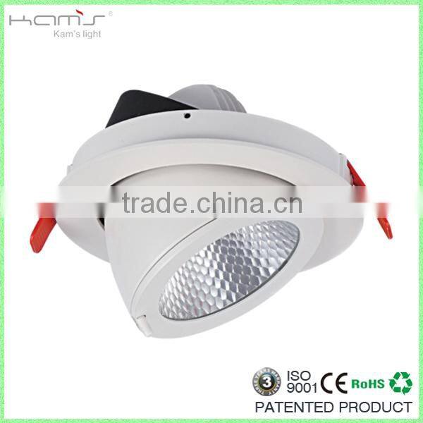 Wholesale commercial 3years warranty CE 20w 25W cob adjustable led ceiling downlight