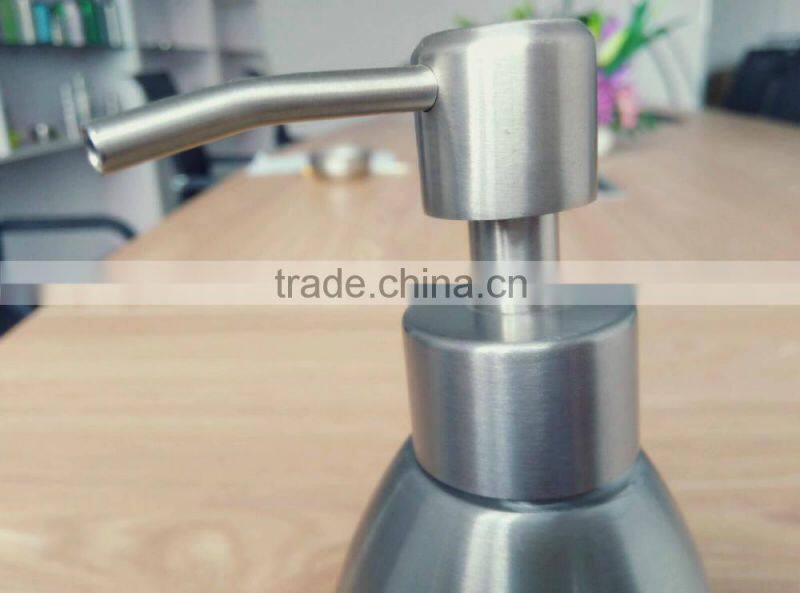 High quality 304 stainless steel hand liquid bottle body wash bottle soap dispensers