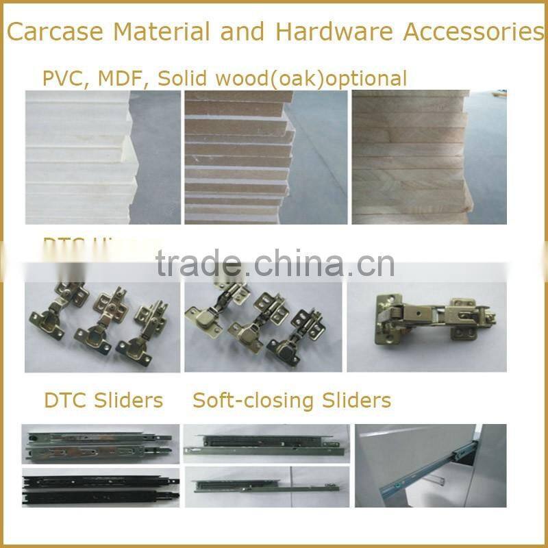 Modern mirrored glass basin free standing mdf bathroom cabinet RA136