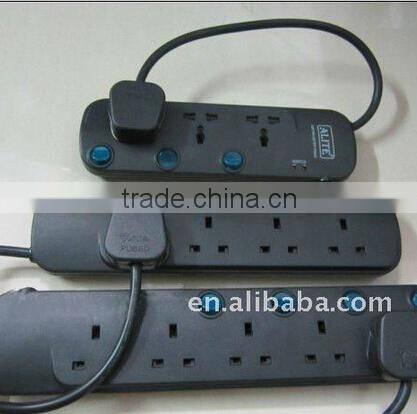 New design 2014 10-16A 250V 5way Extension electrical power strip